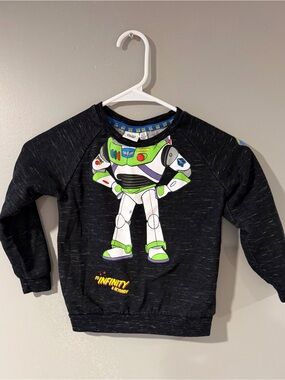 Disney Buzz Lightyear Sweatshirt - Black, Green, White, Purple